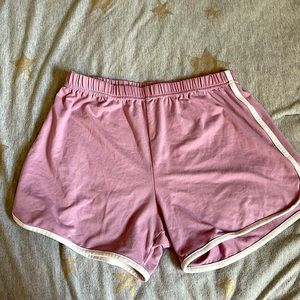 pink/purple athletic soft shorts